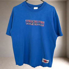 Vintage 90s Wilson Athleticwear Distressed Worn In T Shirt Men's L Made in USA