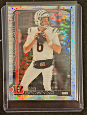 Jake Browning 2025 Topps Chrome Football Pulsar Refractor #63 Bengals