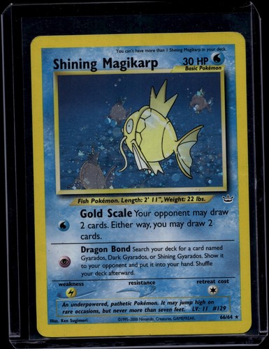 Pokemon TCG Shining Magikarp 66/64 Neo Revelation Holo Rare LP
