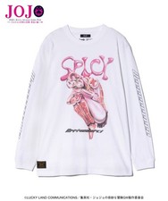 glamb x JOJO Trish Una Spicy Girl Stand White Long Sleeve T-Shirt New