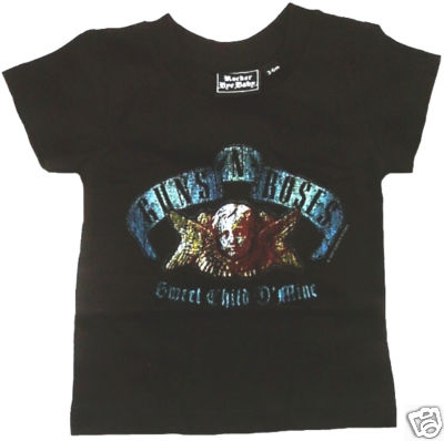 Wow Rocker Baby Guns N' Roses Sweet Child O Mine Kids Skirt Star T-Shirt Size