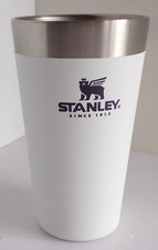 Stanley Adventure Insulated Stacking Beer Pint Glass Stainless Steel 16 Oz White