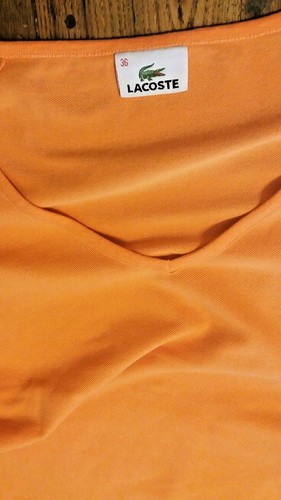LACOSTE donna arancione taglia 36 FR DEVANLAY vintage maglietta t shirt maglia - Foto 3 di 9