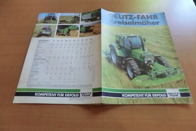 Prospekt Deutz Fahr Kreiselmäher KM 2.17 2.19 S TC 2.27FS  mit DX 6.05 Schlepper