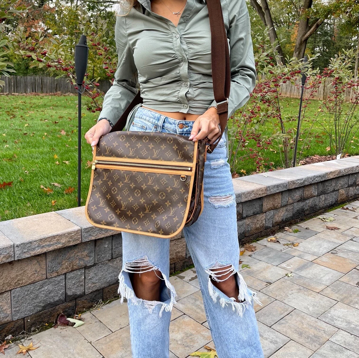 Louis Vuitton Signature Crossbody Bag in Brown