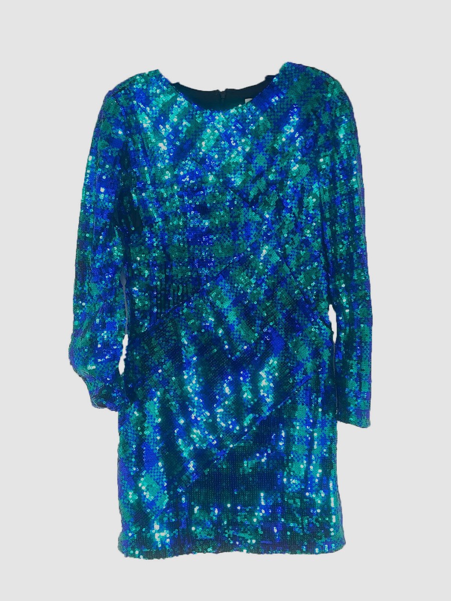 $260 Sho Women's Green Sequin Long Sleeve Scoop Neck Mini Dress Size Medium | eBay $260 Sho Women's Green Sequin Long Sleeve Scoop Neck Mini Dress Size Medium | eBay