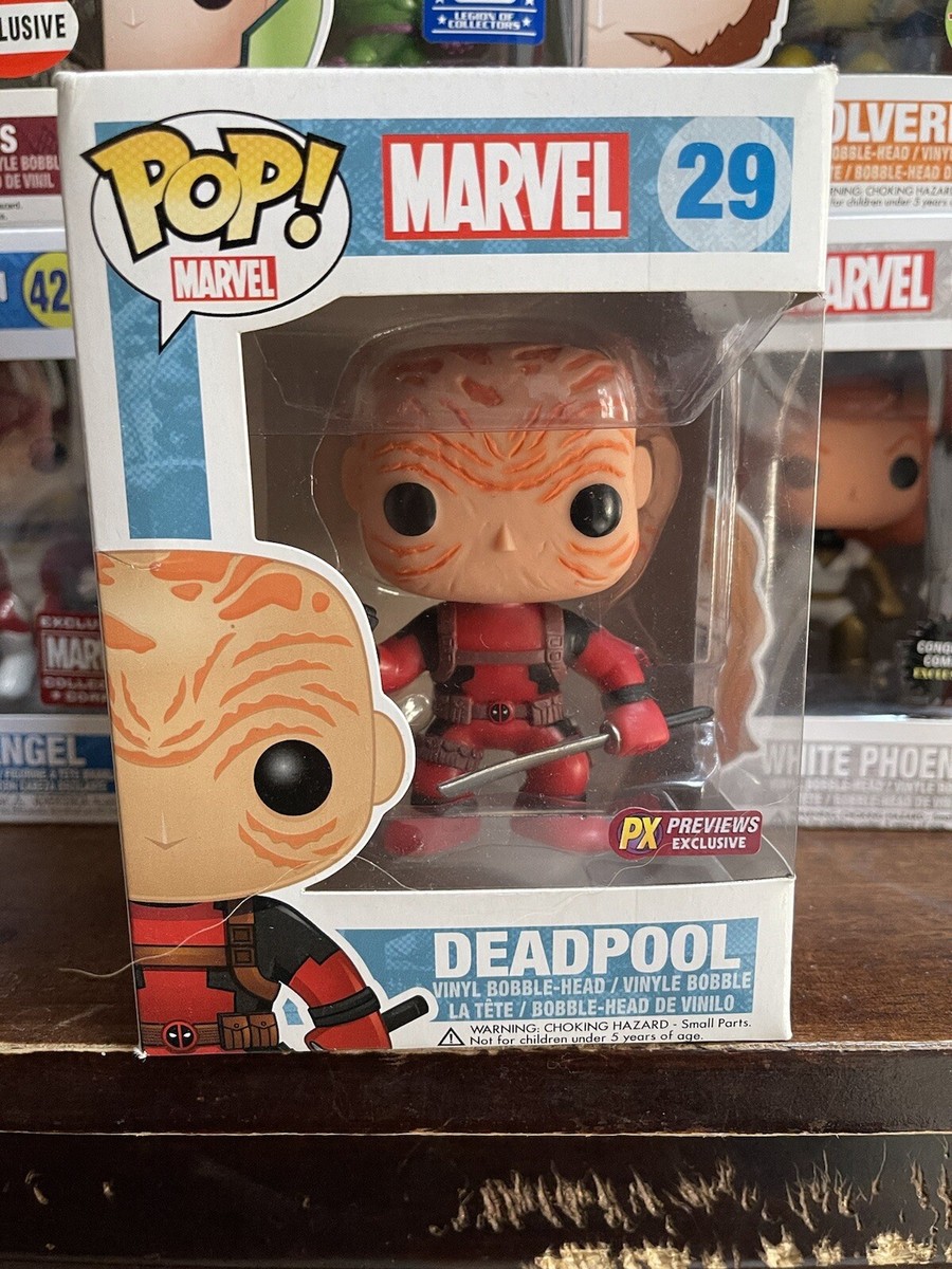 Marvel Deadpool フィギュア 29 Amazon.com: Funko Pop! Marvel Heroes: Unmasked Deadpool #29