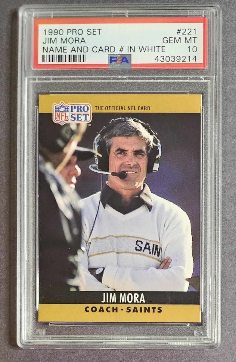 #221 coach 1990 Pro Set Jim Mora Jr. #221 for sale | eBay main image 3