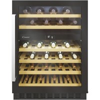Candy 46 Bottle Dual Zone Wine Cooler - Black CCVB60DUK/N
