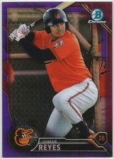2016 Bowman Draft Chrome ~ JOMAR REYES Purple Refractor BDC-154 #245/250 Orioles