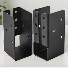 2Pcs 2x4 Brackets Deck Railing Concealed Connectors Heavy Duty Joist Brackets