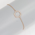 Sale! Wert 1690 € Brillant Armband (0,17 carat) 750 18 Karat Rose Gold