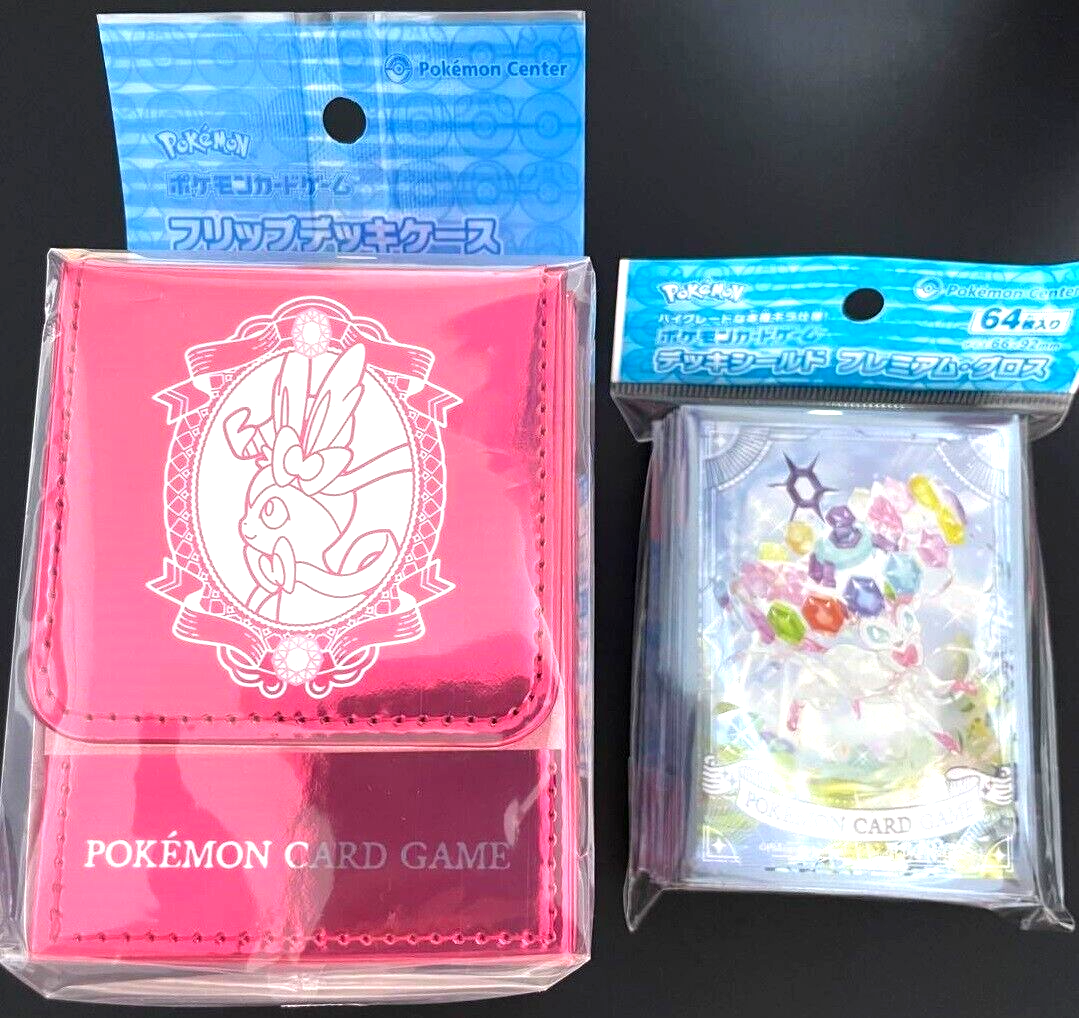 Pokemon Official Card Deck Shield & Flip Deck Case Sylveon
