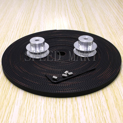 2 x GT2 Timing Pulleys 36T 10mm Bore RepRap Prusa Mendel 3D Printer & 2m Belt