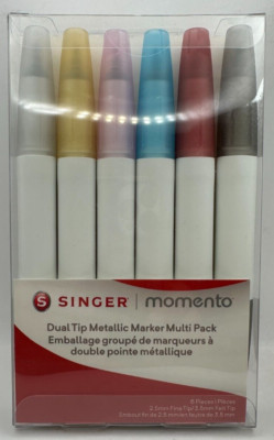 SINGER MOMENTO 220578096 DUAL TIP METALLIC MARKER MULTI PACK