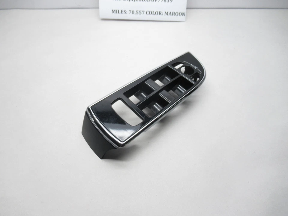 Interruptor de puerta delantera izquierda Jaguar XJ 2010-2015 bisel moldura AW93-240A40-A OEM Foto 3 de 4