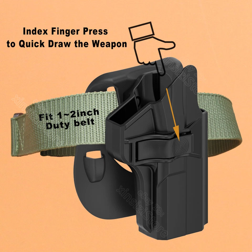 M&P9 M&P40 M&P10 Holster Fits Smith & Wesson S&W M&P 9 40 M2.0 Compact Full Size - Image 4 of 4