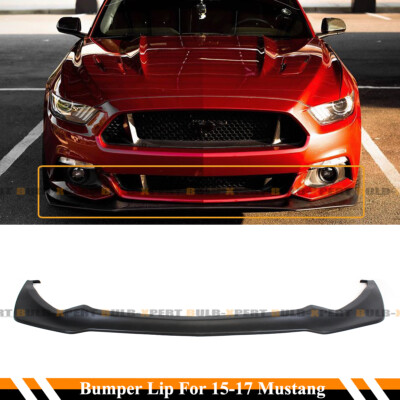FOR 2015-17 FORD MUSTANG V2 AGGRESSIVE FRONT BUMPER LIP SPOILER SPLITTER