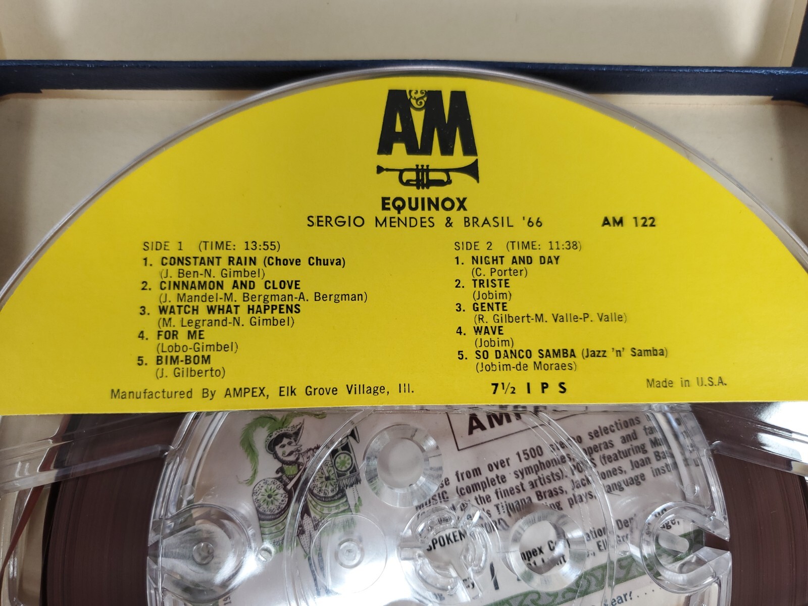 Sergio Mendes & Brazil 66 Equinox - 7 1/2" 4 Track Reel Tape