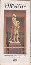 1975 Official State Issue Road Map of Virginia