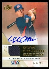 2009 UD Signature Stars USA National Team Future Watch #10 Tyler Holt Auto /799