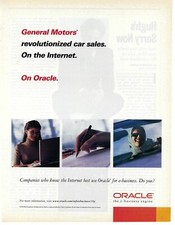 1999 Oracle The E-Business Machine General Motors Vintage Mag Print Ad/Poster