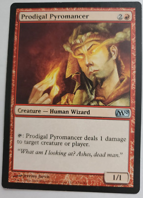MTG Magic The Gathering Card Prodigal Pyromancer Creature Human Wizard ...