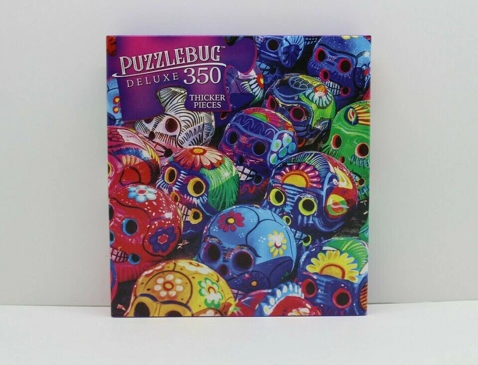 Jigsaw Puzzle 350 Piece Colorful Sugar Skulls 20 X 12 350 Puzzlebug - Image 2 of 3