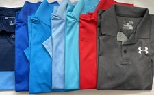Bundle of Seven 7  Boys Large Under Armour Performance Polo Shirts