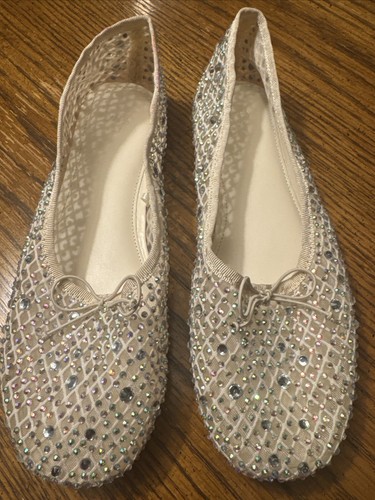 Zara Iridescent Ballet Flats Size EUR 34, US Size 4