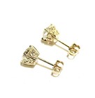 New GIA 14k yellow gold 2.01ct SI2 J round diamond stud earrings Natural — photo 6