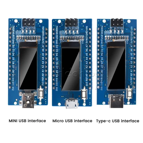 Nano V3.0 ATmega328P CH340C Board + 0.91'' OLED Display SSD1306 IIC For Arduino