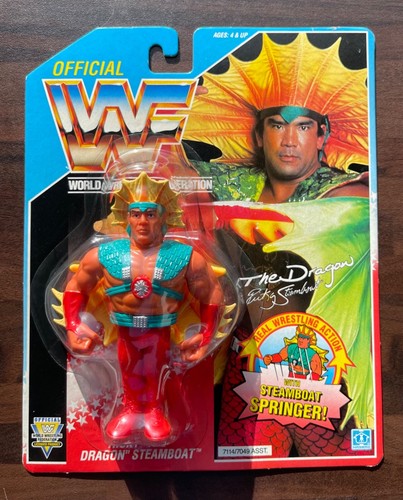 WWF HASBRO RICKY THE DRAGON STEAMBOAT MOC incl. Ca...