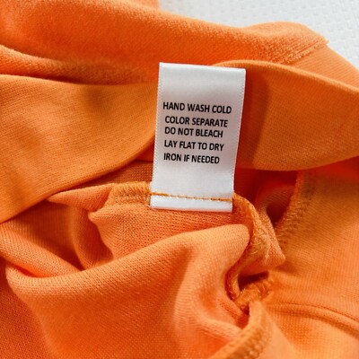 Bibi Shirt Top Sleeveless Terry Knit Orange 1/2 Zip Big Collar Sz