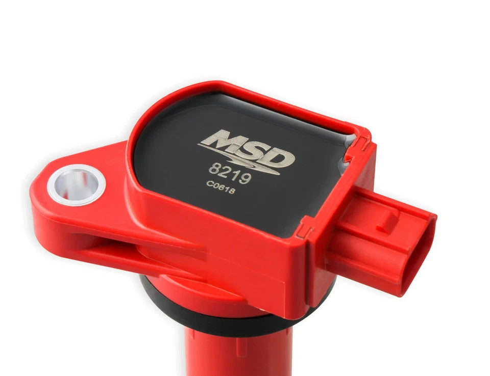 MSD Ignition Red Coil Blaster Series 4 Pack Fits 2008-2012 Honda Accord - 82194 - Image 4 of 4