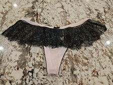 True Vintage Victoria Secret Dream Angels Satin  Lace Thong Limited Edition Med