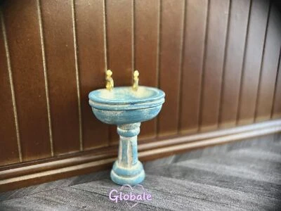 Puppenhaus Miniatur Maßstab 1:24 Altmodisch Waschbecken Badezimmeraccessoires - Bild 1 von 4