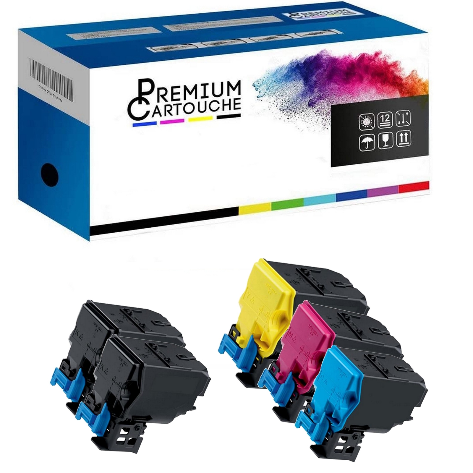Toner TNP-48 multipack x5 compatible BIZHUB pour eviter les pannes de bureau au quotidien