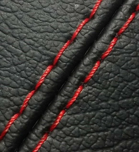 Cubierta de bota de freno E de cuero PVC para Chevrolet Camaro 2010-2015 con puntada roja Foto 4 de 4