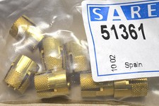 SAREL 51361 Einpressmutter M8 offen Messing H&uuml;lsenmuttter 8 St&uuml;ck = 1VPE NEU OVP