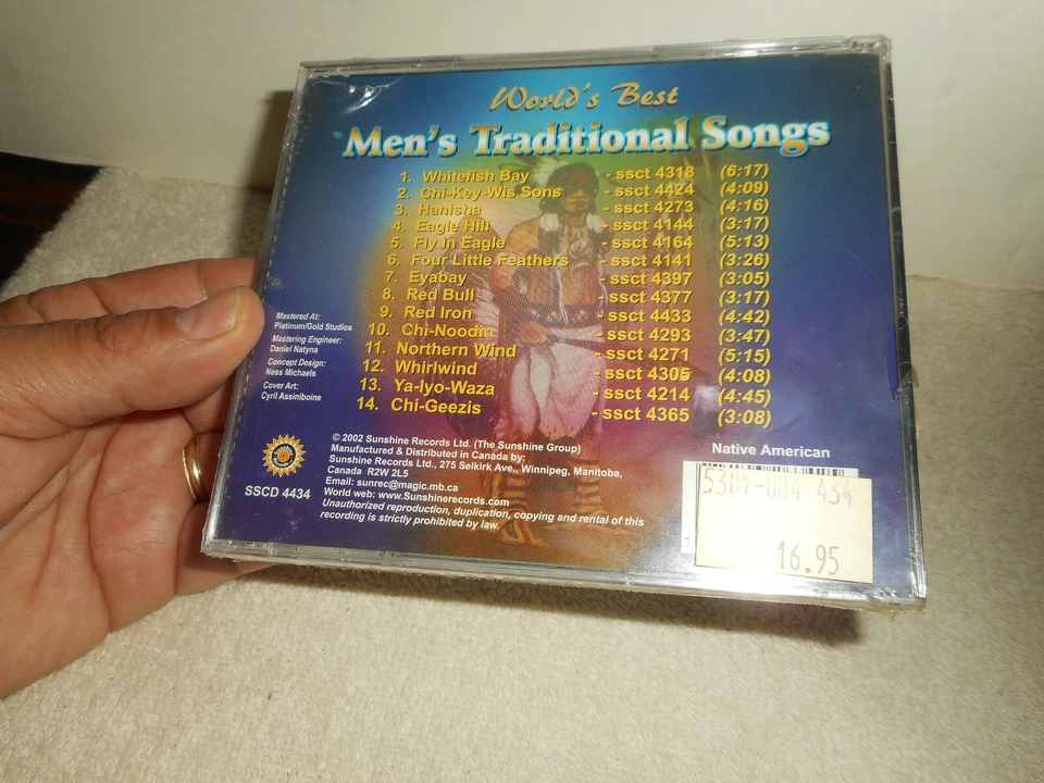 World's Best Men's Traditional Songs CD 2003 Native American Sunshine Records - Image 2 of 4