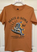 Maui Sons Vintage Peach Tee Shirt Size Medium