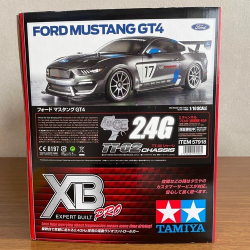 Tamiya XB Ford Mustang GT4 TT-02 Chassis 1/10 Electric RC Complete Set #57918 - Picture 3 of 8