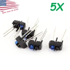 5Pcs TCRT5000L Infrared IR Optical Emitter / Sensor Photodiode Phototransistor