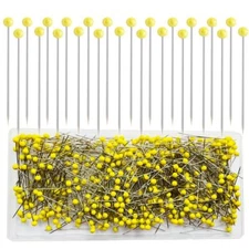 500 Pcs 1.75 Inch Straight Quilting Sewing Pins with Glass Head Balls for Crafts