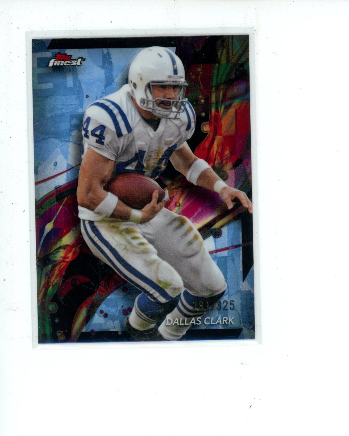 2024 Topps Finest Sky Blue Refractor #33 Dallas Clark #d 281/325
