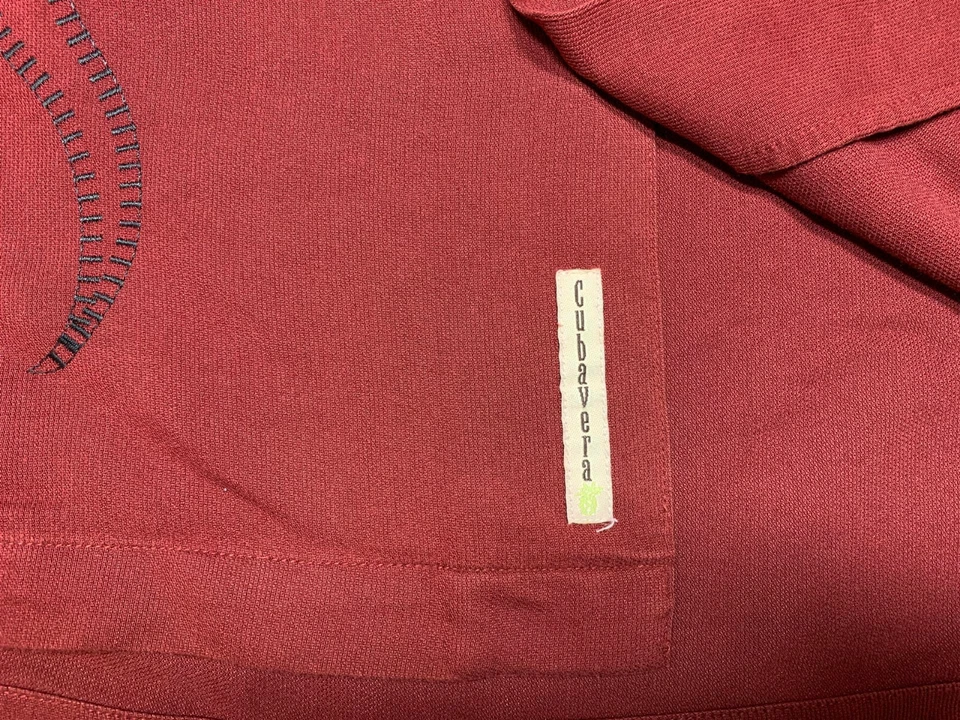 Cubavera Mens Lounge Button Front Long Sleeve Rayon Polyester Shirt Small S - Image 3 of 4