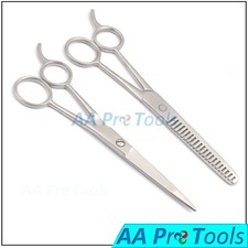 2 Pcs Set Salon Hair Cutting  Thinning Scissors Barber Shears Hairdressing Set