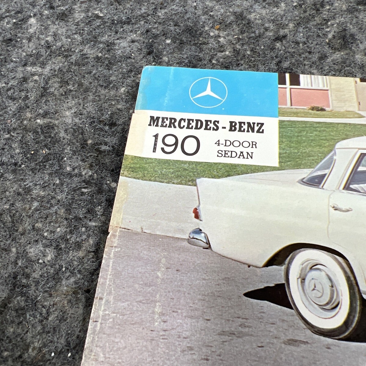 1959 1960 Mercedes Benz 190 Gas Sedan Vintage 1-page Car Brochure