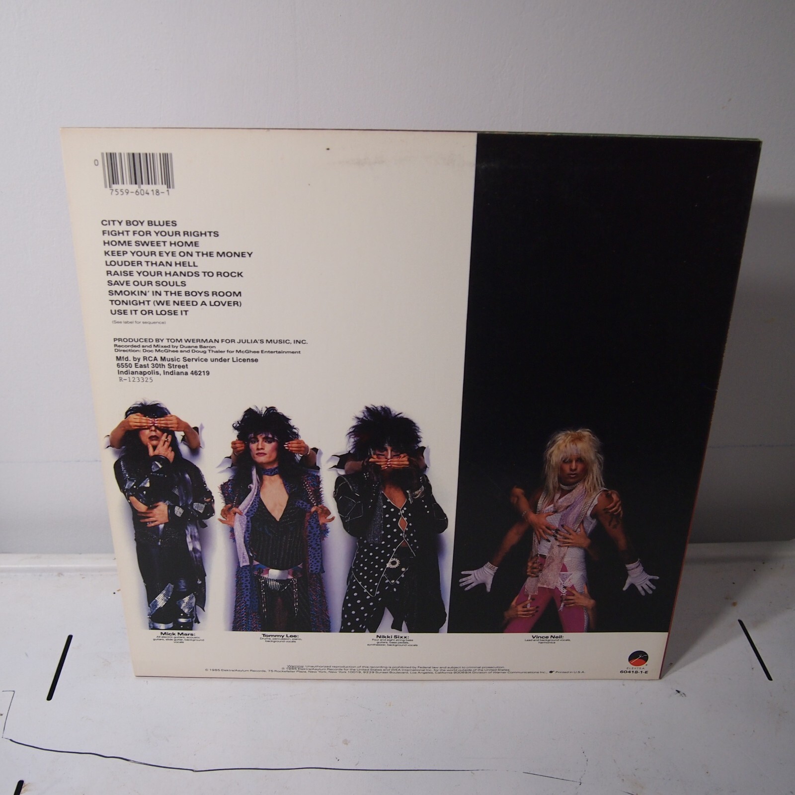 Motley Crue - Theatre of Pain 1985 LP VINYL ALBUM METAL